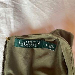 Ralph Lauren olive green stretch jersey dress